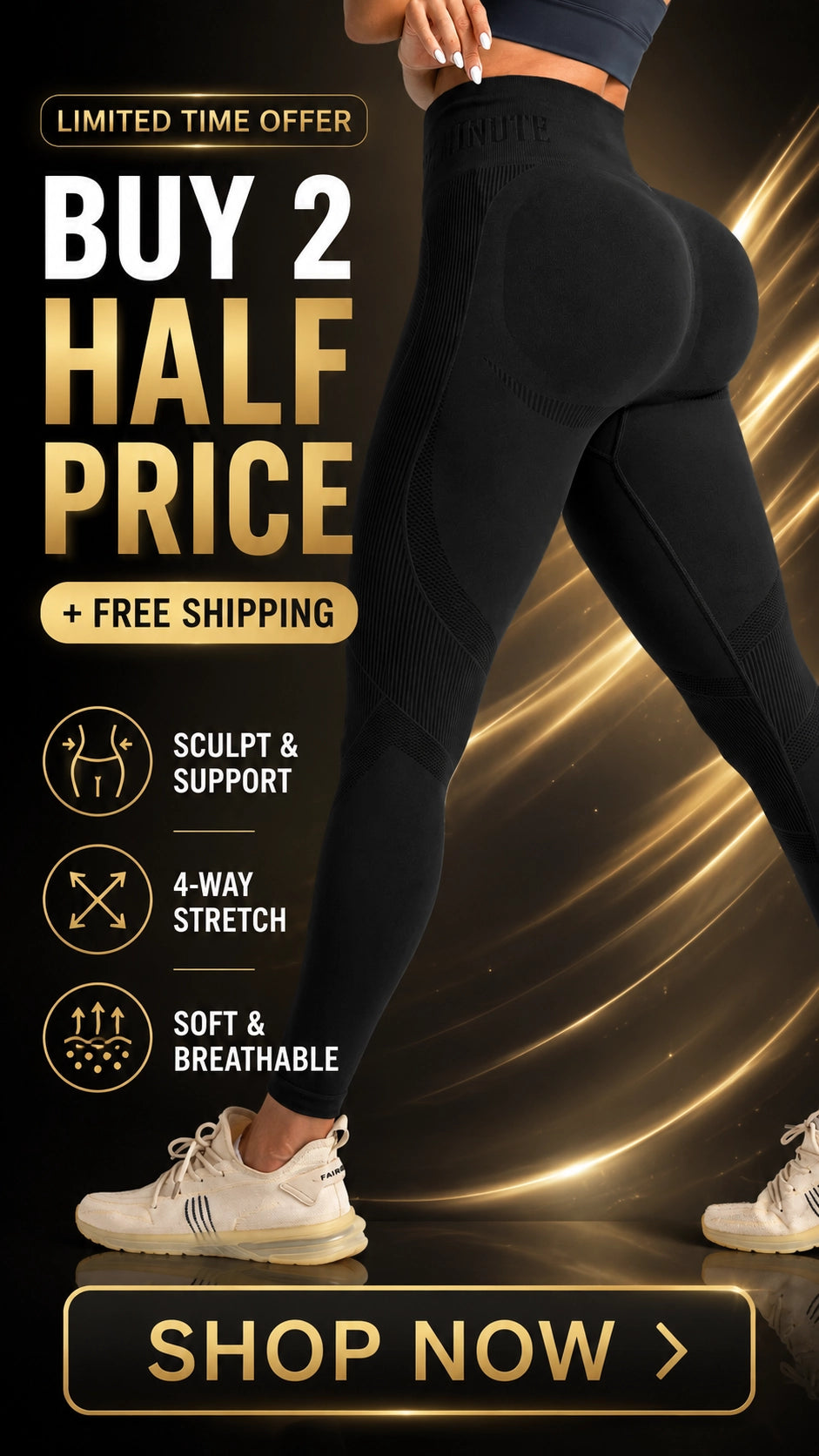 High Waist Butt Lifting Leggings – Seamless Squat Sculpt Fit