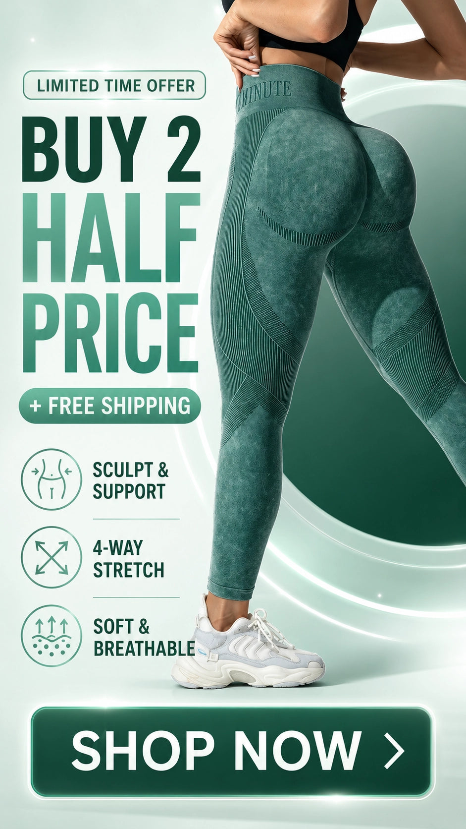 High Waist Butt Lifting Leggings – Seamless Squat Sculpt Fit