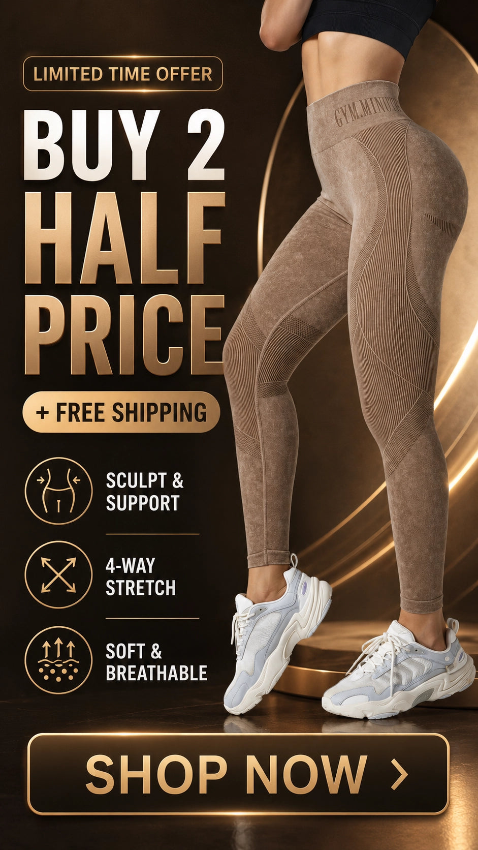 High Waist Butt Lifting Leggings – Seamless Squat Sculpt Fit